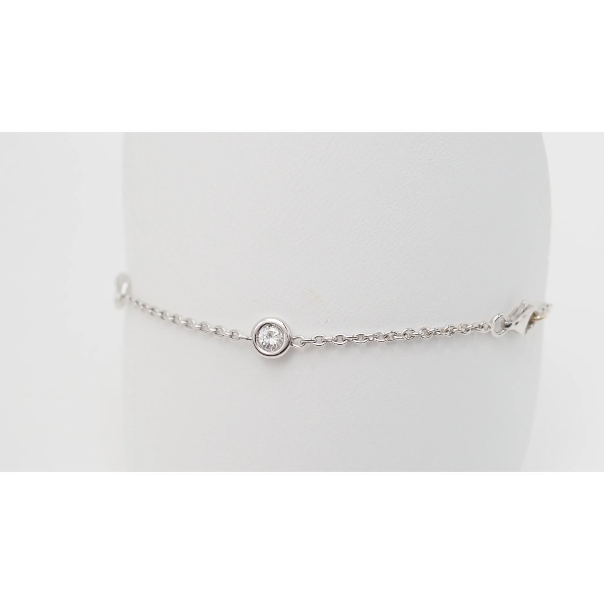 Bracelet souple en or blanc et diamant - Castafiore