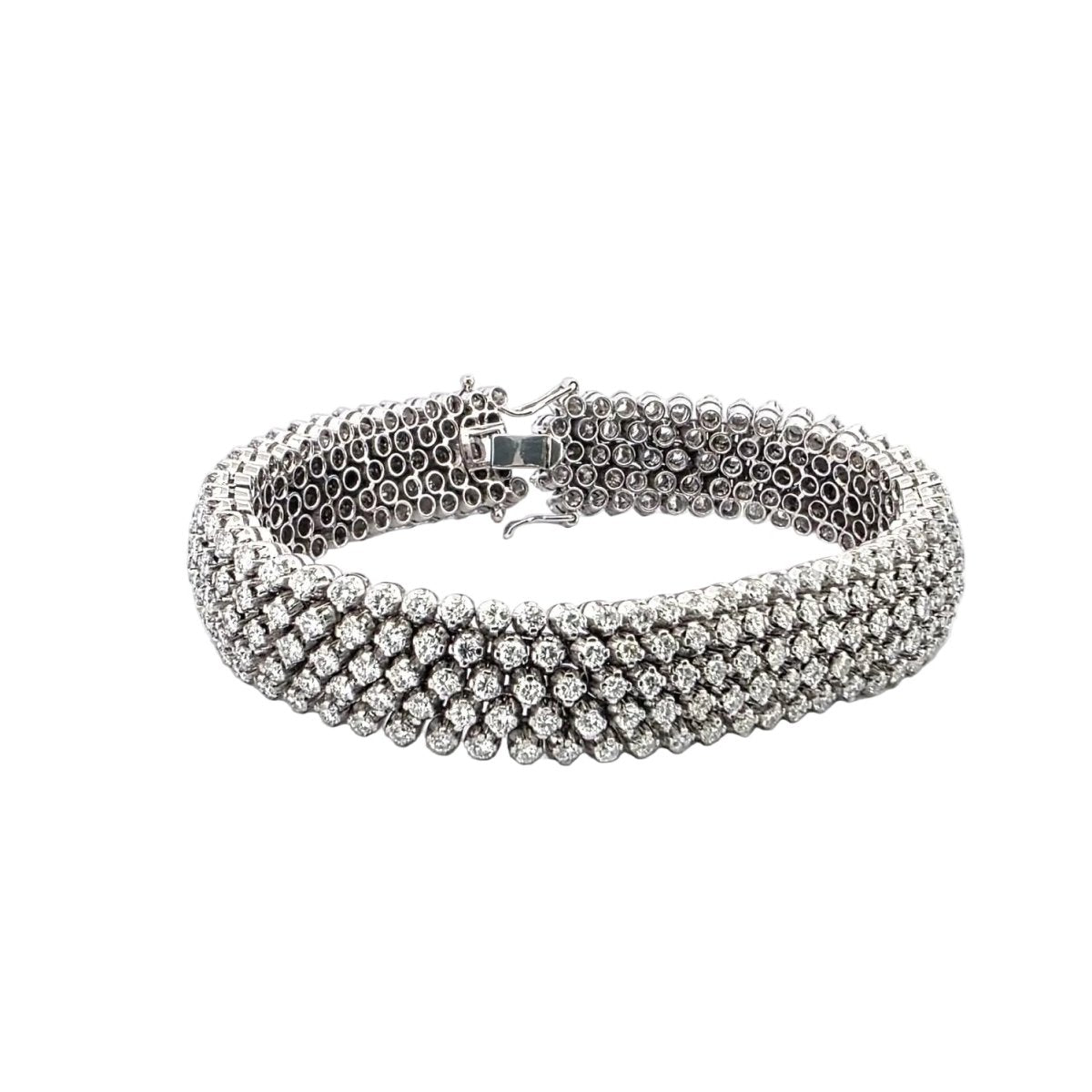 Bracelet Souple en or blanc et diamants - Castafiore