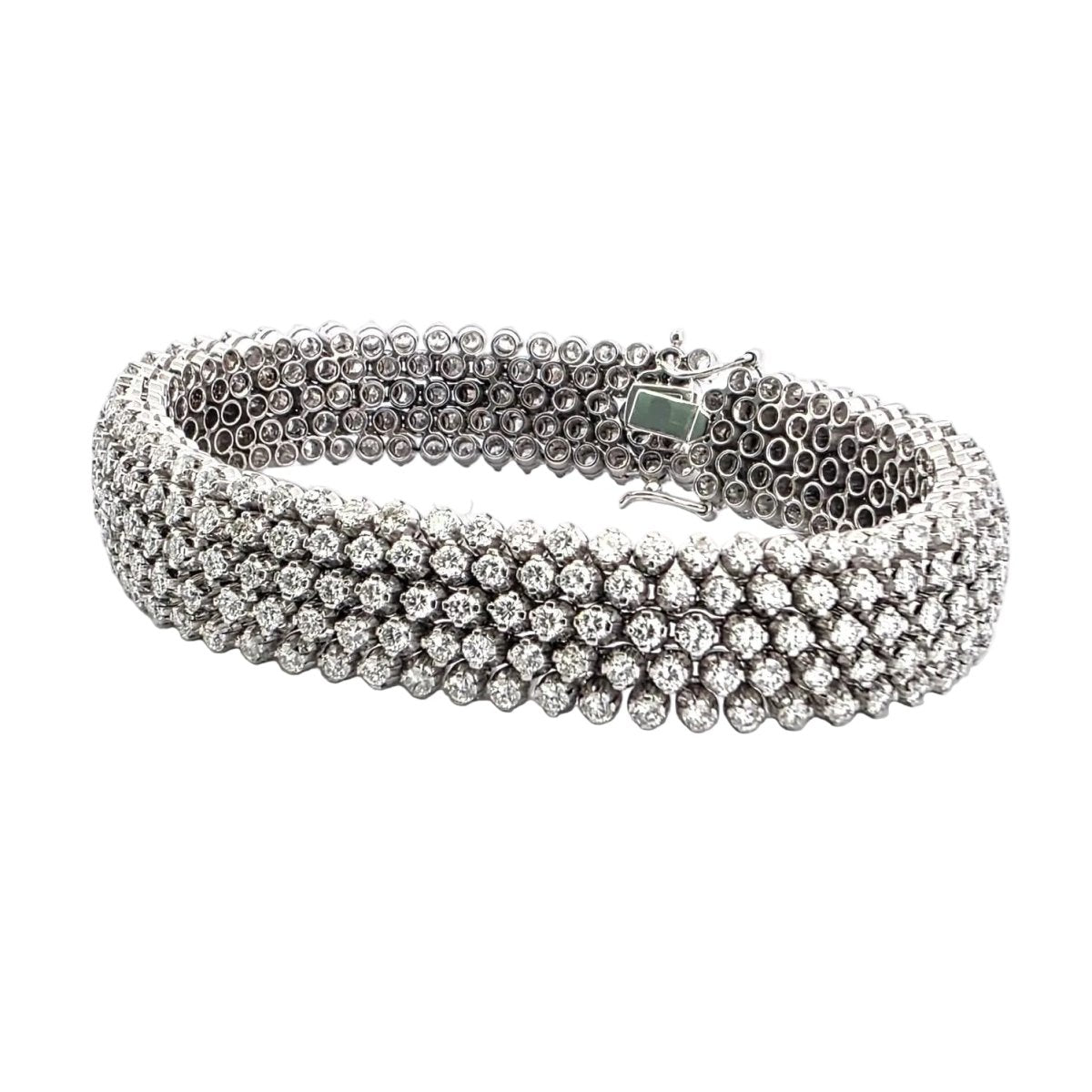 Bracelet Souple en or blanc et diamants - Castafiore