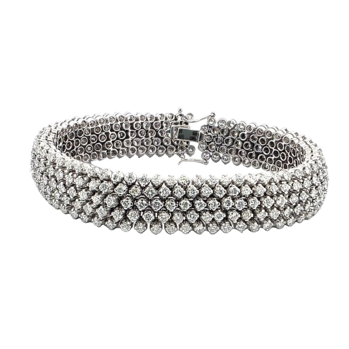 Bracelet Souple en or blanc et diamants - Castafiore
