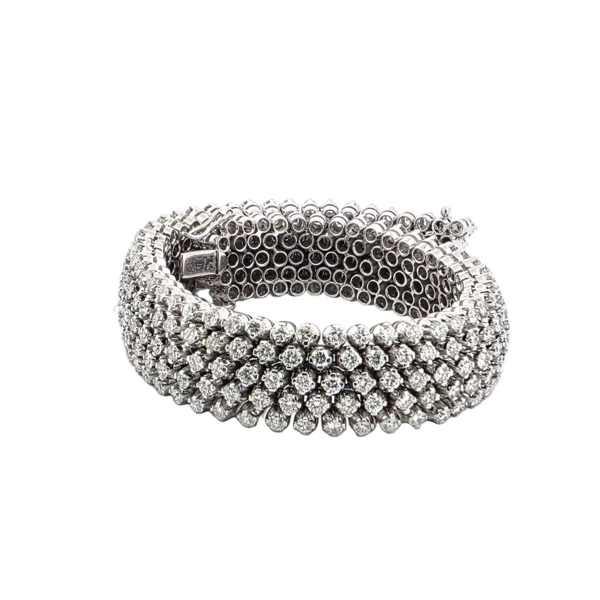 Bracelet Souple en or blanc et diamants - Castafiore