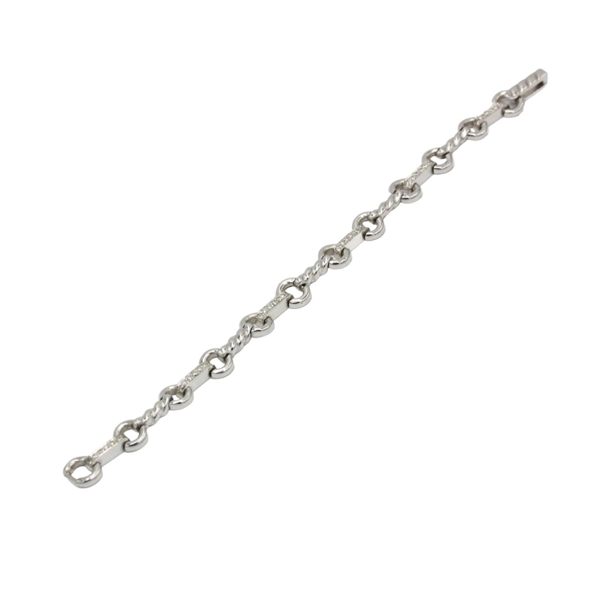 Bracelet Souple en or blanc et diamants - Castafiore