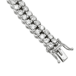 Bracelet Souple en or blanc et diamants - Castafiore