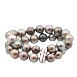 Bracelet Souple en or blanc et perles - Castafiore