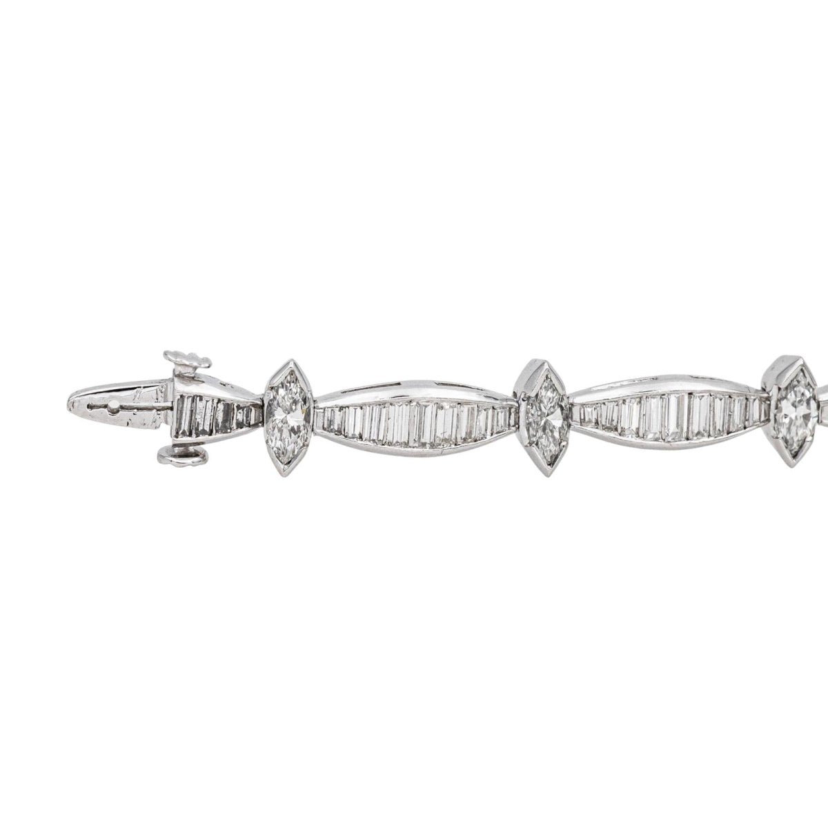Bracelet Souple en or blanc, platine et diamants - Castafiore
