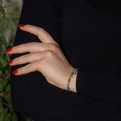 Bracelet Souple en or blanc, platine et diamants - Castafiore