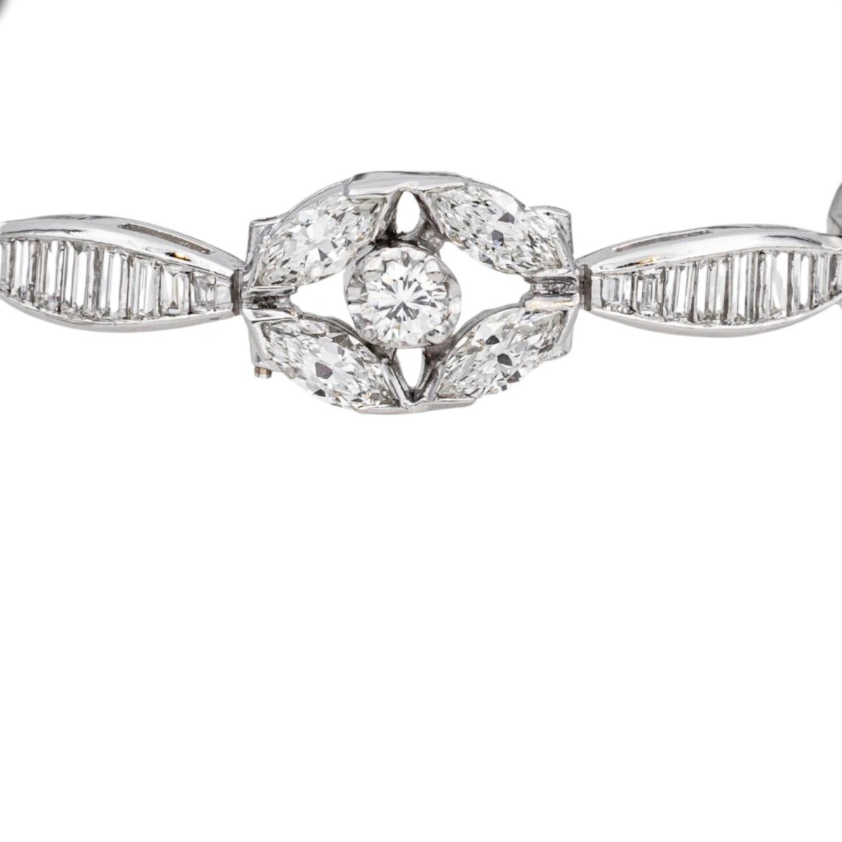 Bracelet Souple en or blanc, platine et diamants - Castafiore