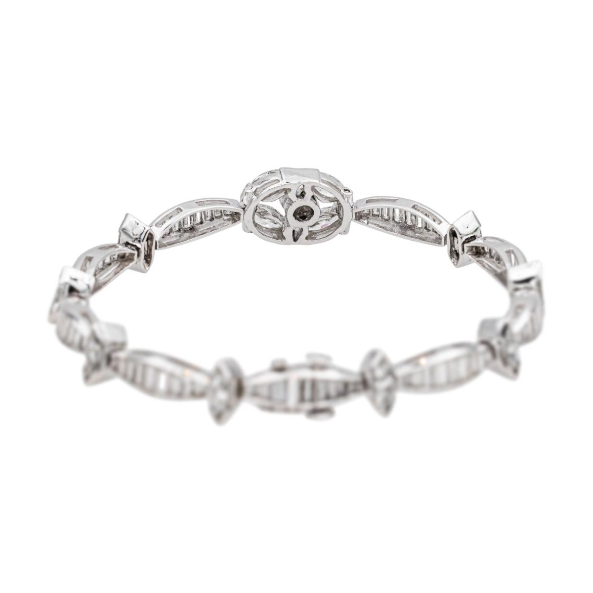 Bracelet Souple en or blanc, platine et diamants - Castafiore