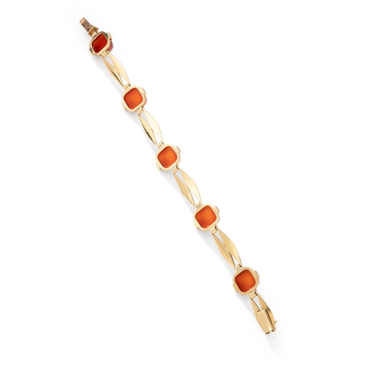 Bracelet Souple en or jaune et cornaline - Castafiore