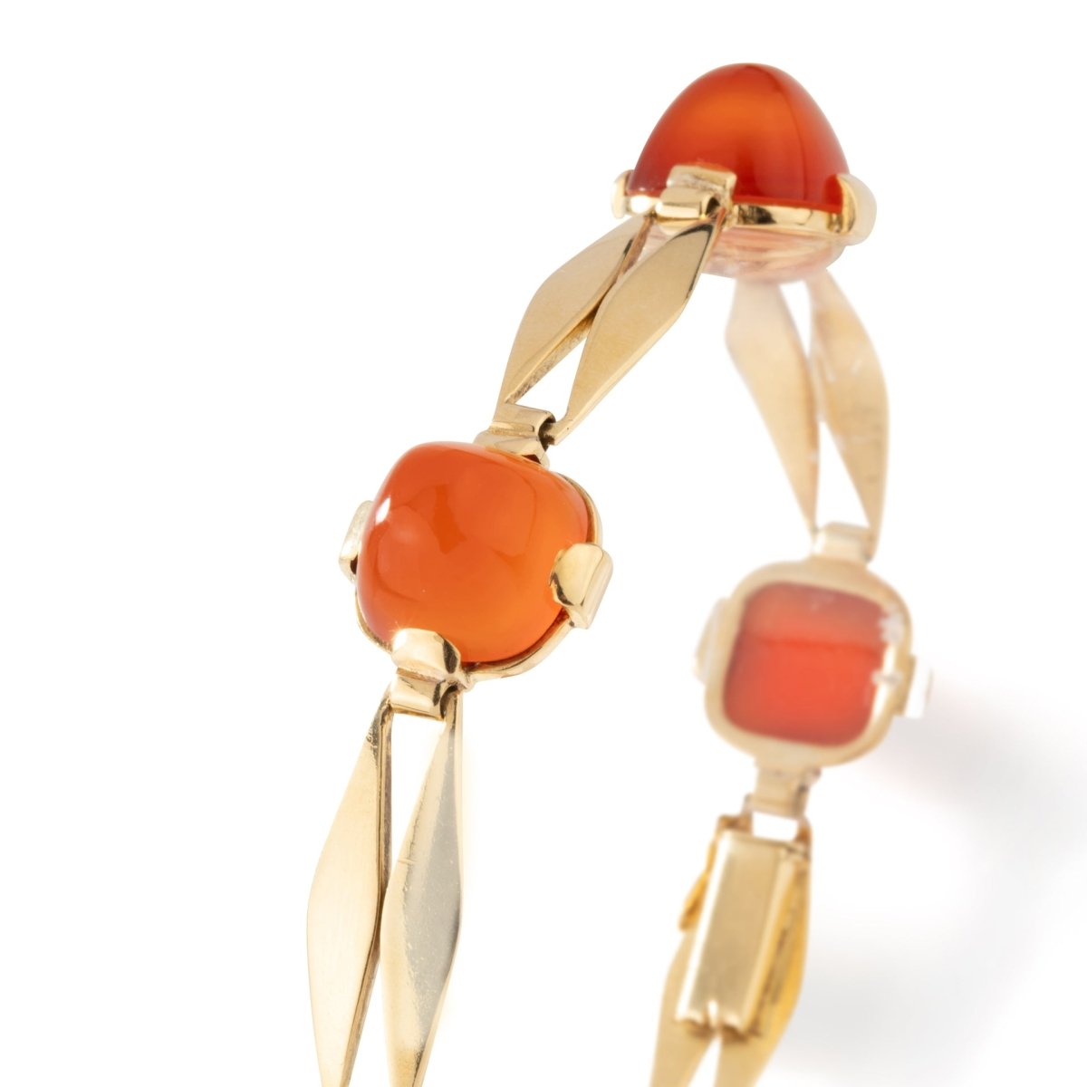 Bracelet Souple en or jaune et cornaline - Castafiore