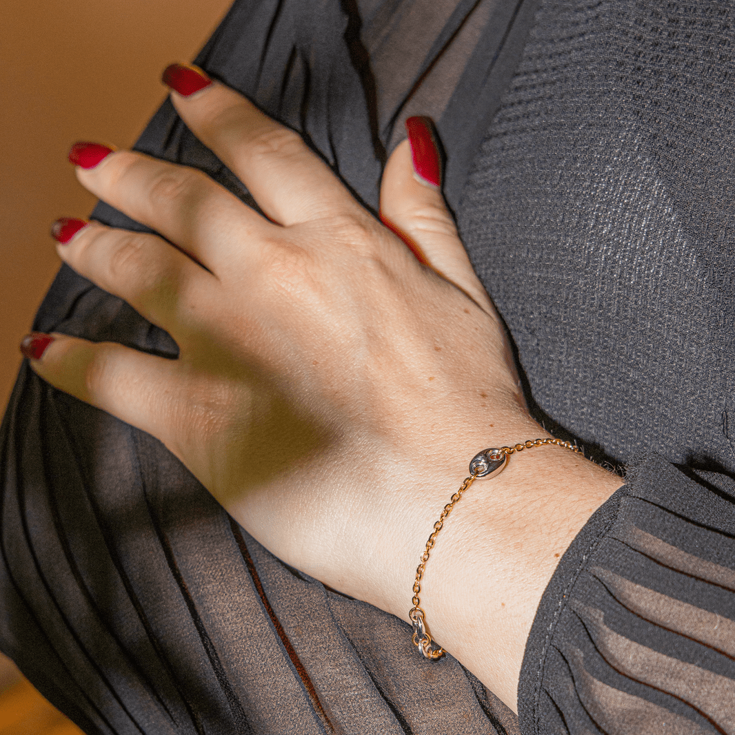 Bracelet Souple en or jaune et or blanc - Castafiore