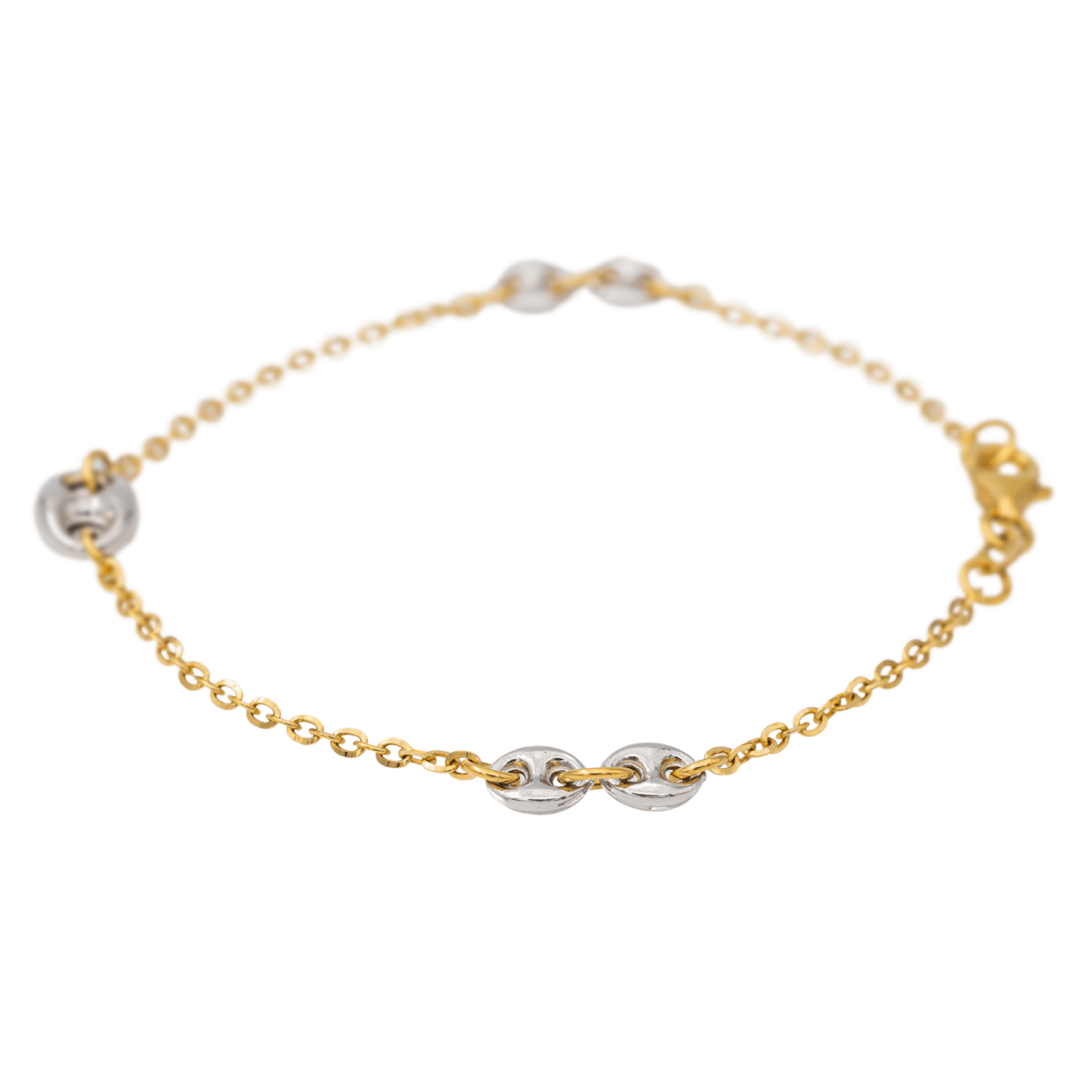 Bracelet Souple en or jaune et or blanc - Castafiore