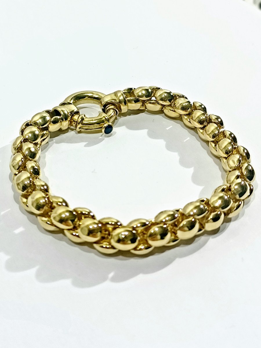 Bracelet Souple en or Jaune et saphir - Castafiore