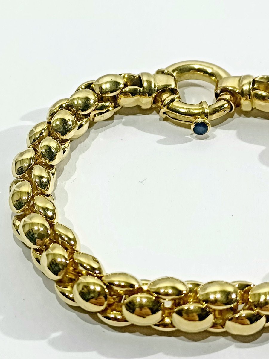 Bracelet Souple en or Jaune et saphir - Castafiore