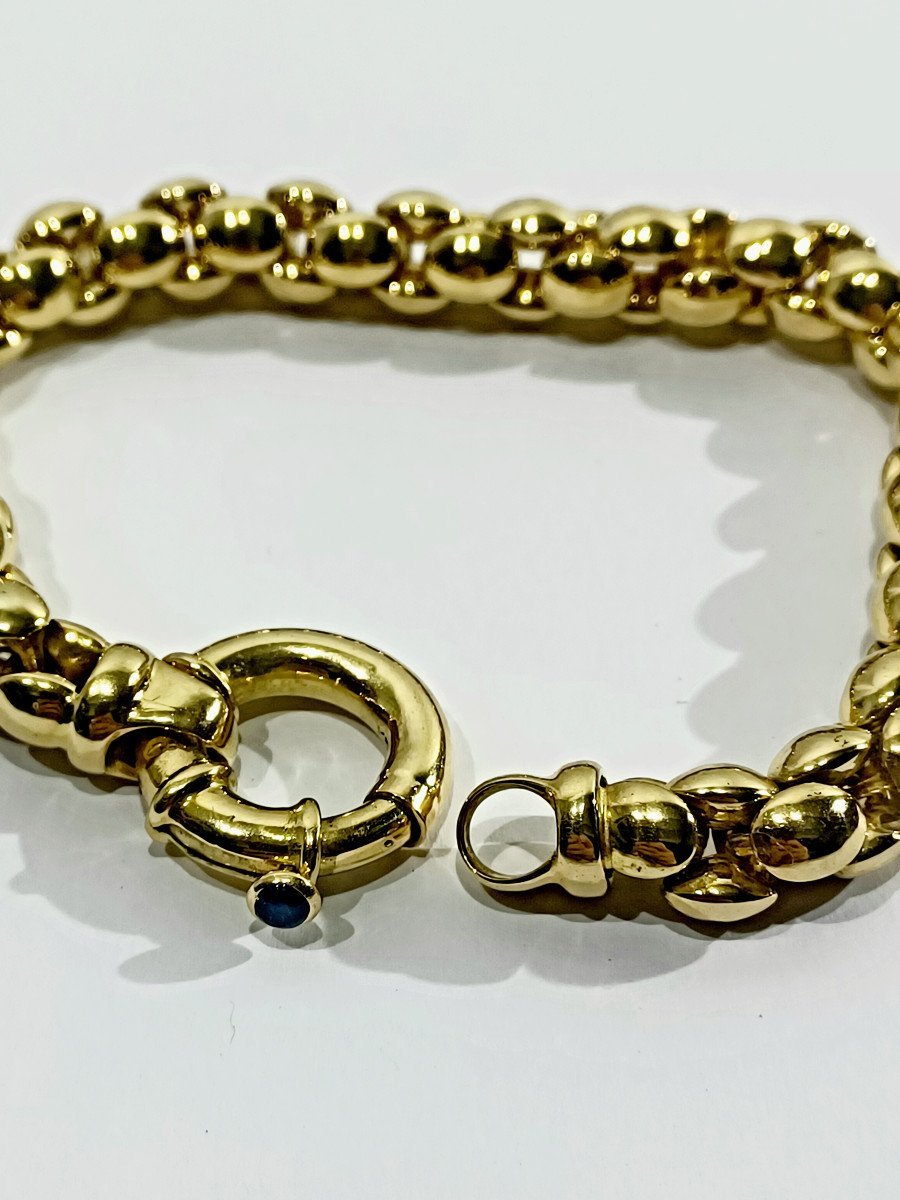 Bracelet Souple en or Jaune et saphir - Castafiore