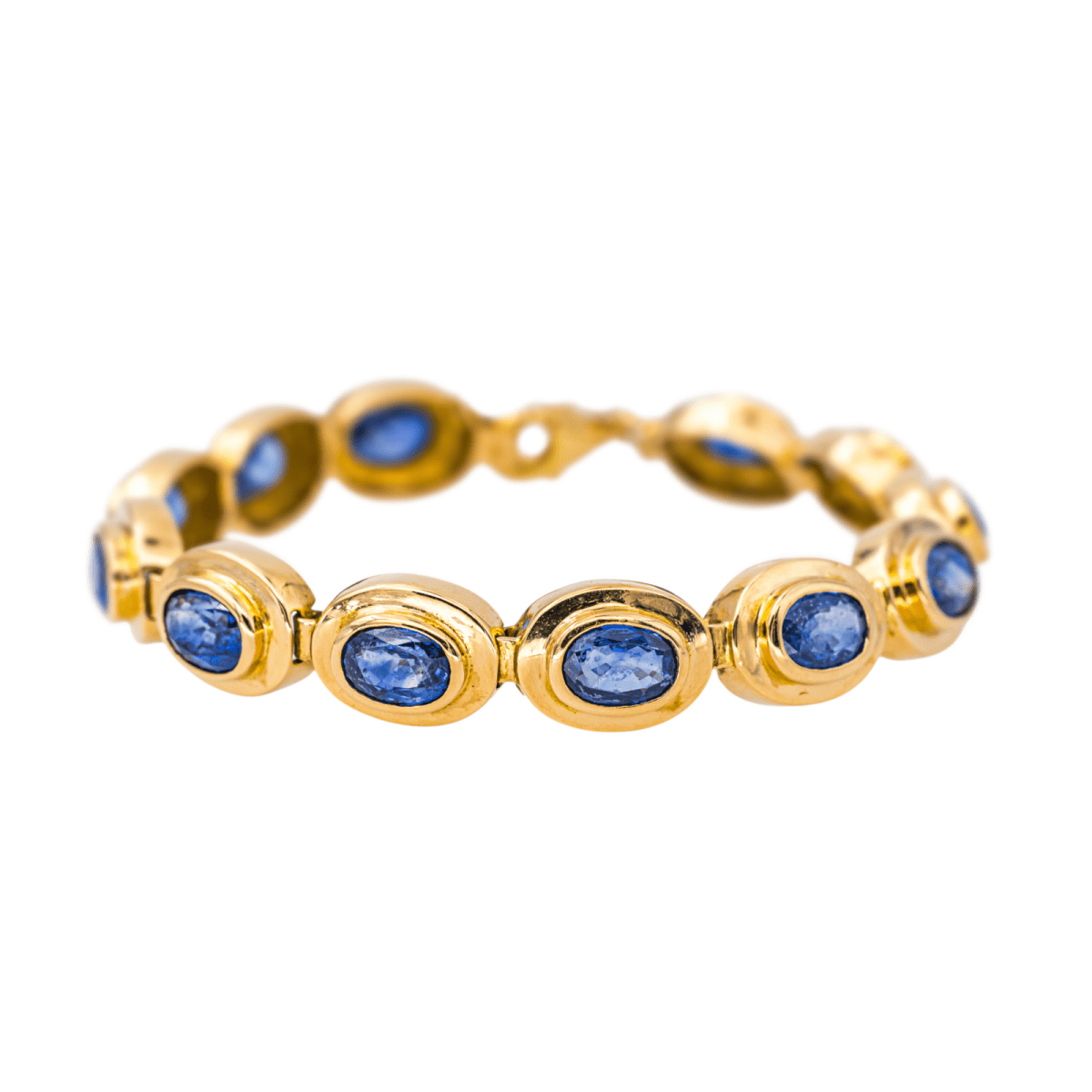 Bracelet Souple en or jaune et saphirs - Castafiore