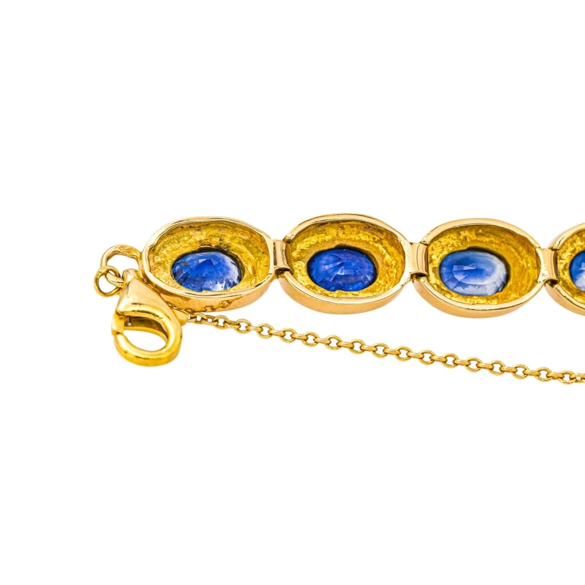 Bracelet Souple en or jaune et saphirs - Castafiore