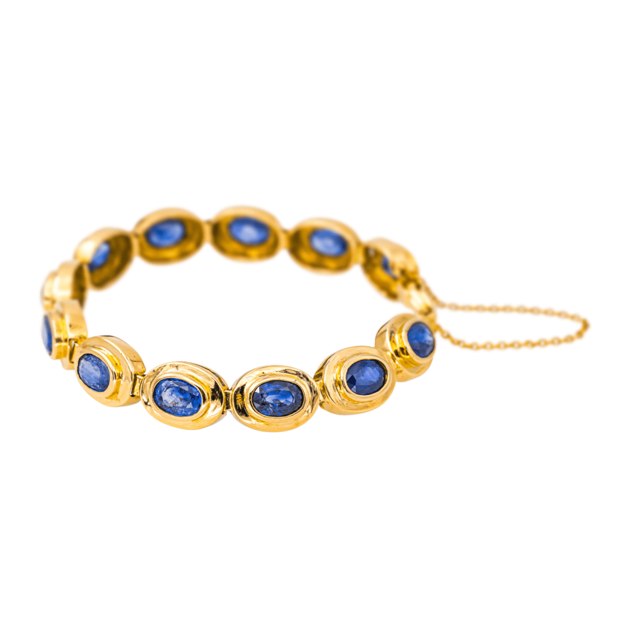 Bracelet Souple en or jaune et saphirs - Castafiore