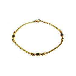 Bracelet souple en or jaune et saphirs - Castafiore