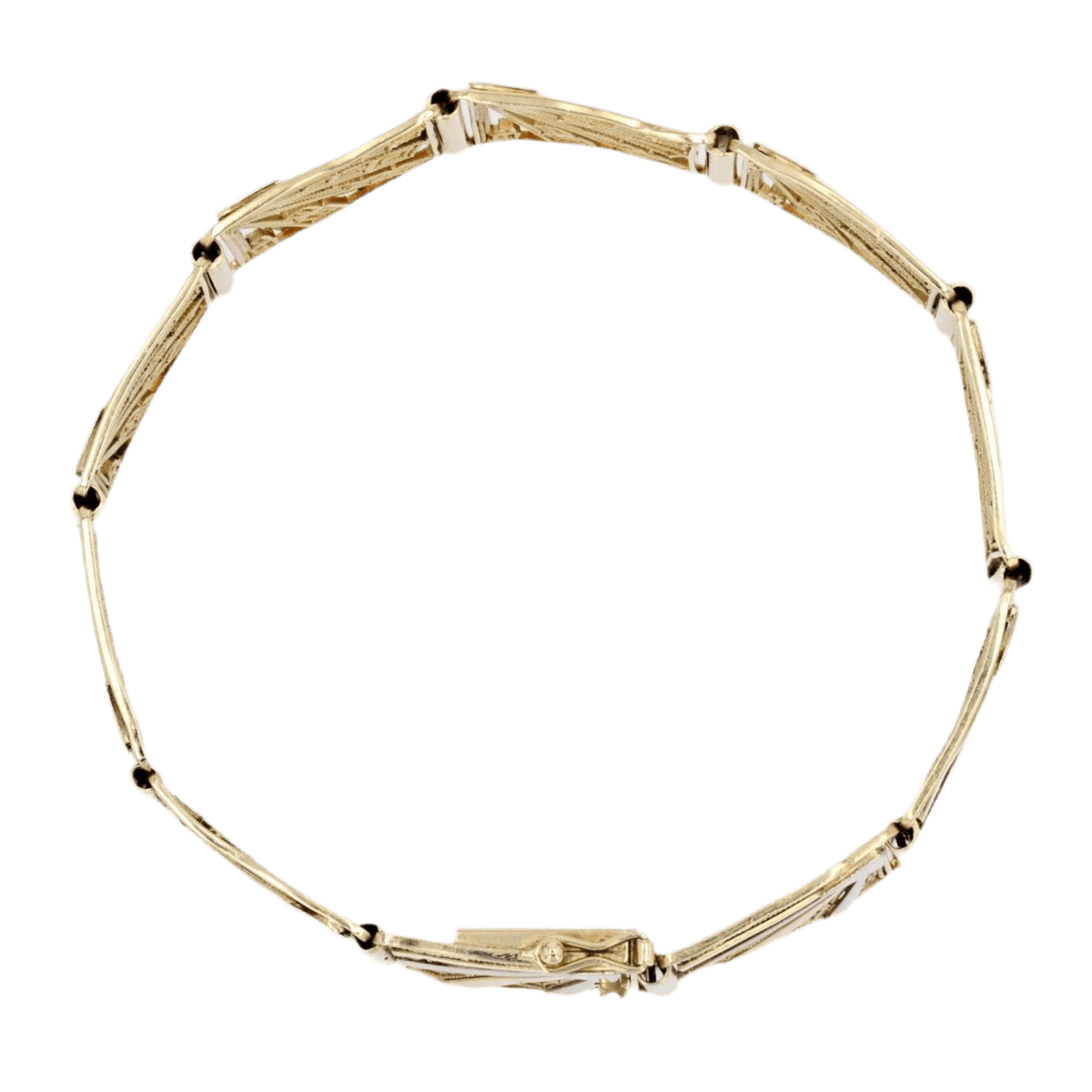 Bracelet Souple en or jaune, or blanc - Castafiore
