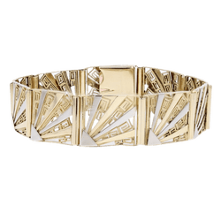 Bracelet Souple en or jaune, or blanc - Castafiore