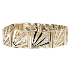 Bracelet Souple en or jaune, or blanc - Castafiore