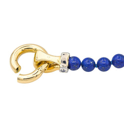 Bracelet Souple en or jaune, or blanc, lapis - lazuli et diamants - Castafiore