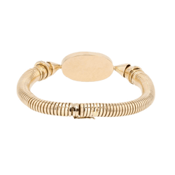 Bracelet Souple en or jaune, saphirs et lapis - lazuli - Castafiore