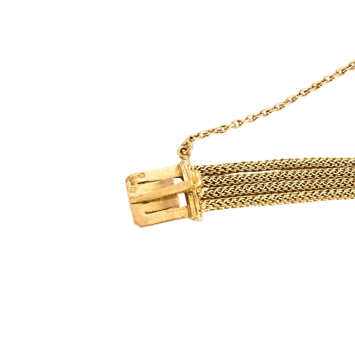 Bracelet Souple en or rose, argent, perles, et diamants - Castafiore