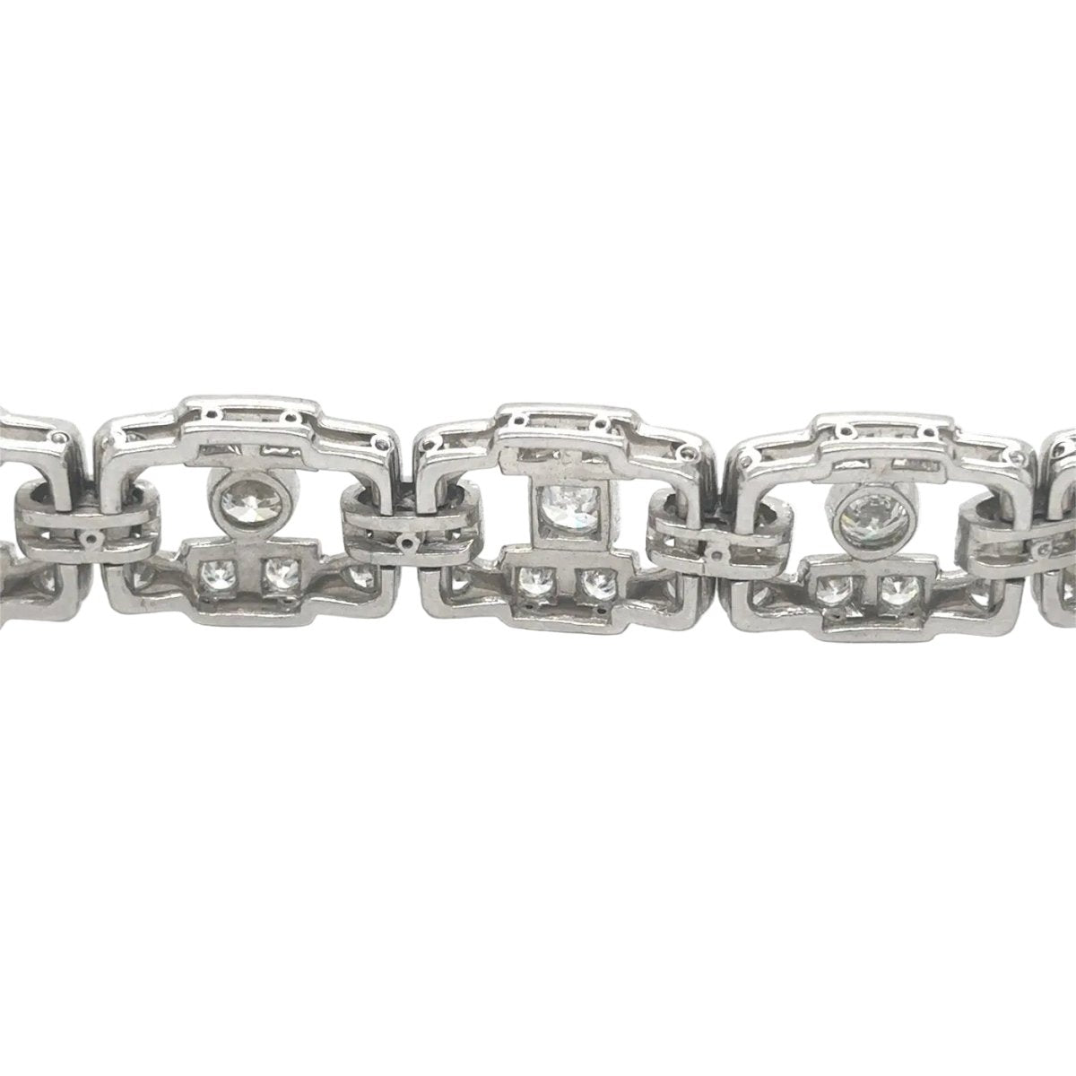 Bracelet Souple en platine et diamants - Castafiore