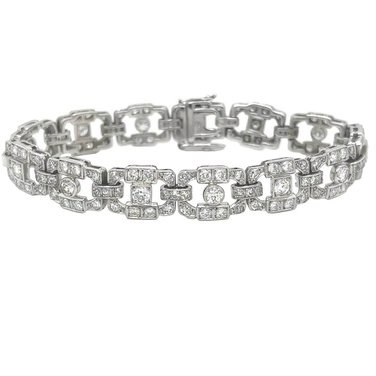 Bracelet Souple en platine et diamants - Castafiore