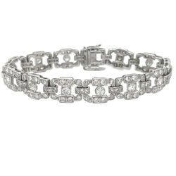 Bracelet Souple en platine et diamants - Castafiore