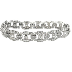 Bracelet Souple en platine et diamants - Castafiore