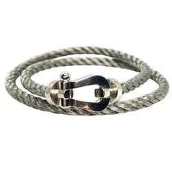 Bracelet Souple "Force 10" en or blanc - Castafiore