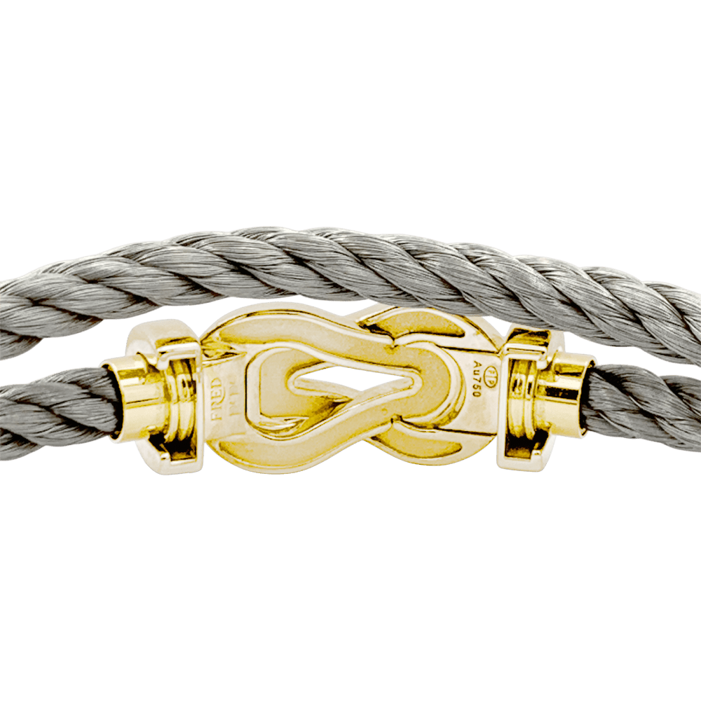 Bracelet Souple FRED "Chance Infinie" en or rose et acier - Castafiore