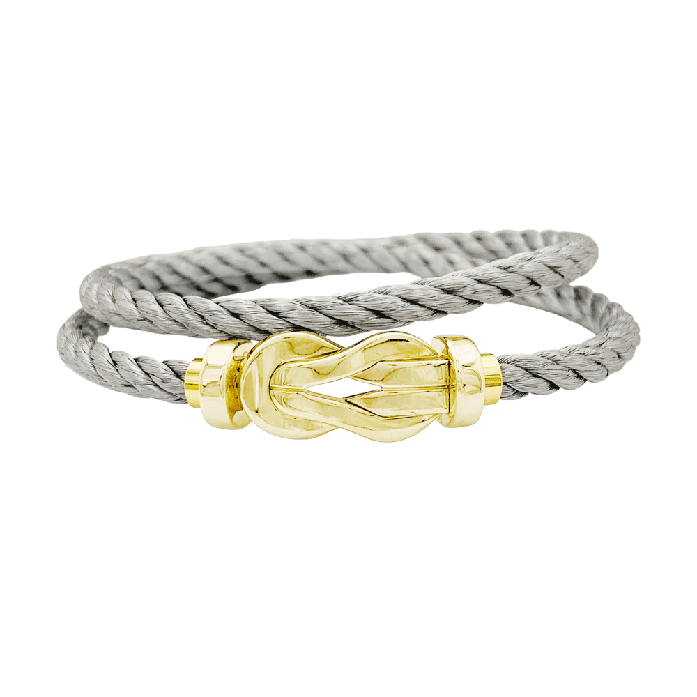 Bracelet Souple FRED "Chance Infinie" en or rose et acier - Castafiore