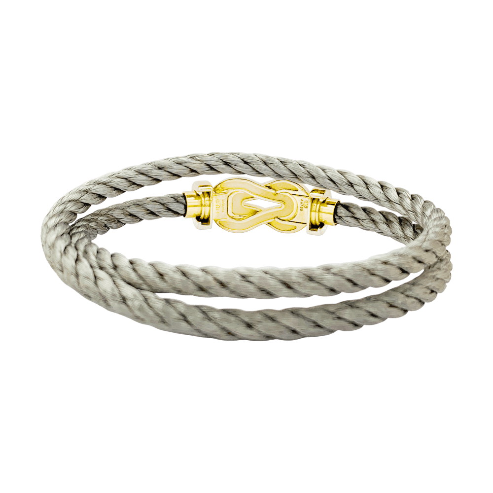 Bracelet Souple FRED "Chance Infinie" en or rose et acier - Castafiore