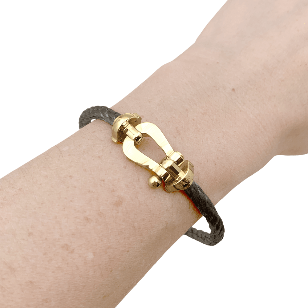Bracelet Souple FRED "Force 10" en or jaune et acier - Castafiore