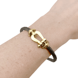 Bracelet Souple FRED "Force 10" en or jaune et acier - Castafiore