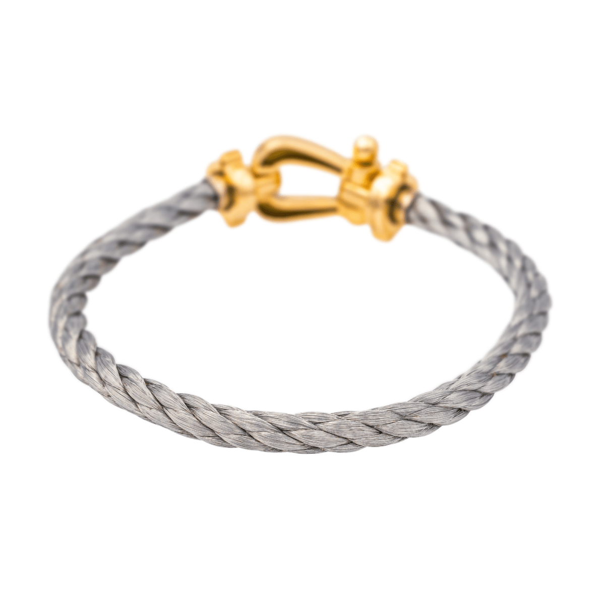 Bracelet Souple FRED "Force 10" en or jaune et acier - Castafiore