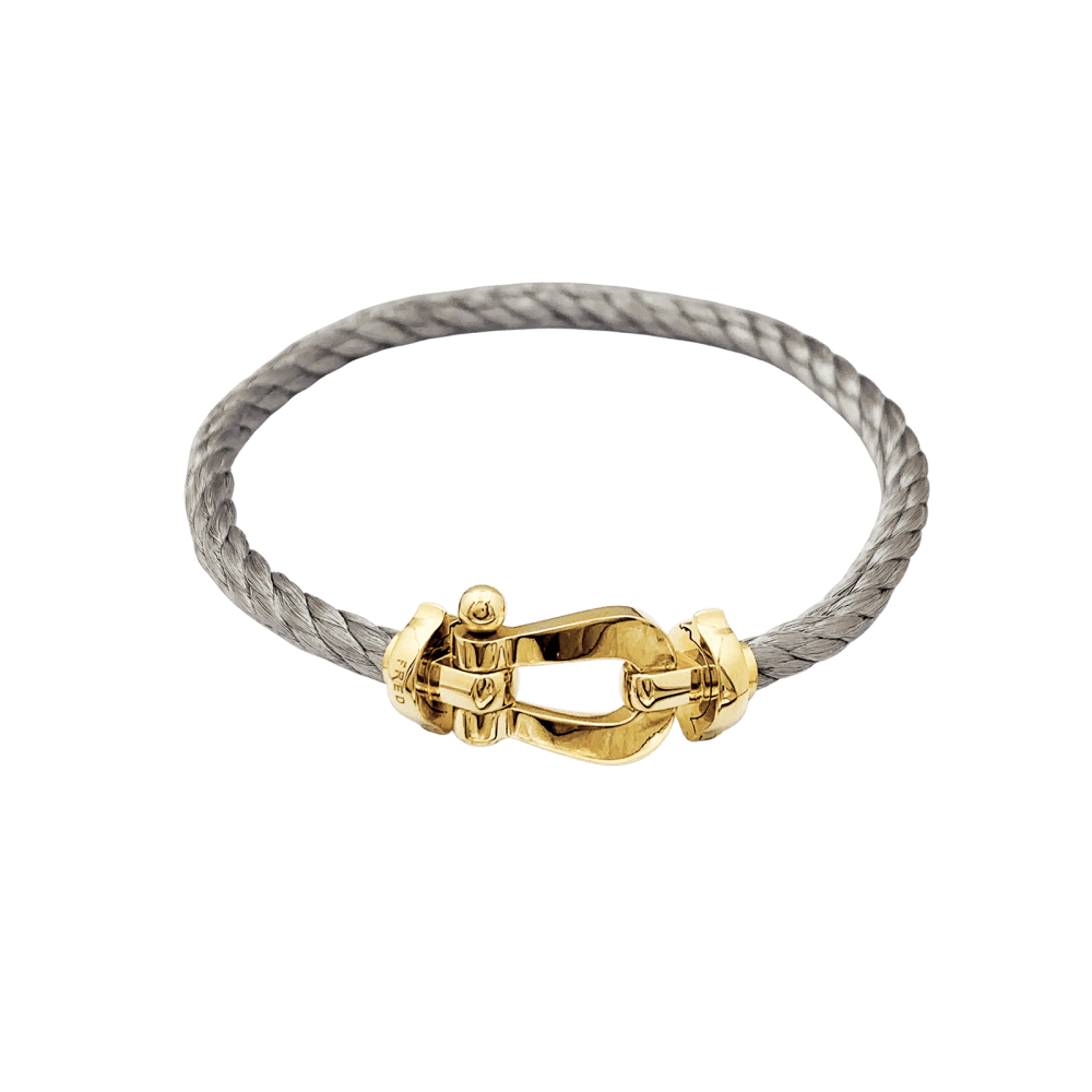 Bracelet Souple FRED "Force 10" en or jaune et acier - Castafiore