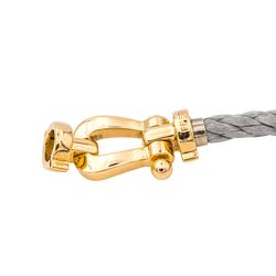 Bracelet Souple FRED "Force 10" en or jaune et acier - Castafiore