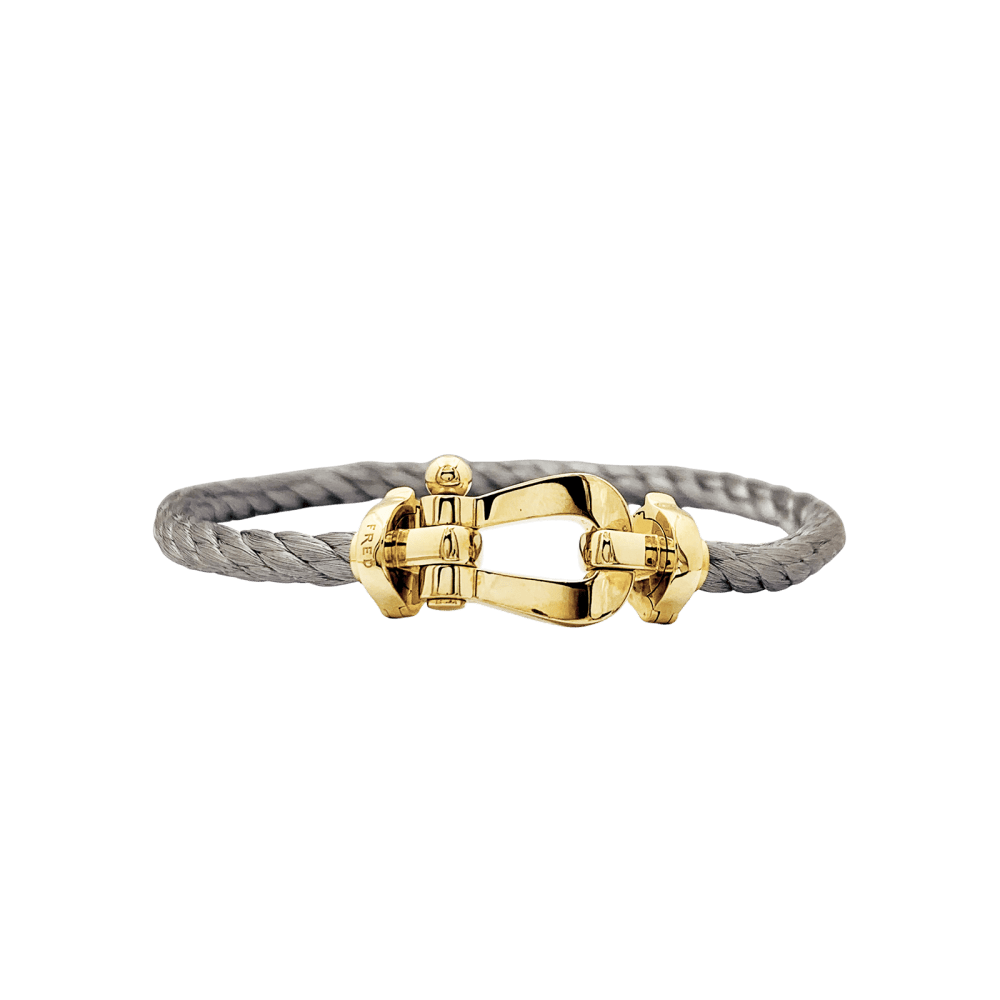 Bracelet Souple FRED "Force 10" en or jaune et acier - Castafiore