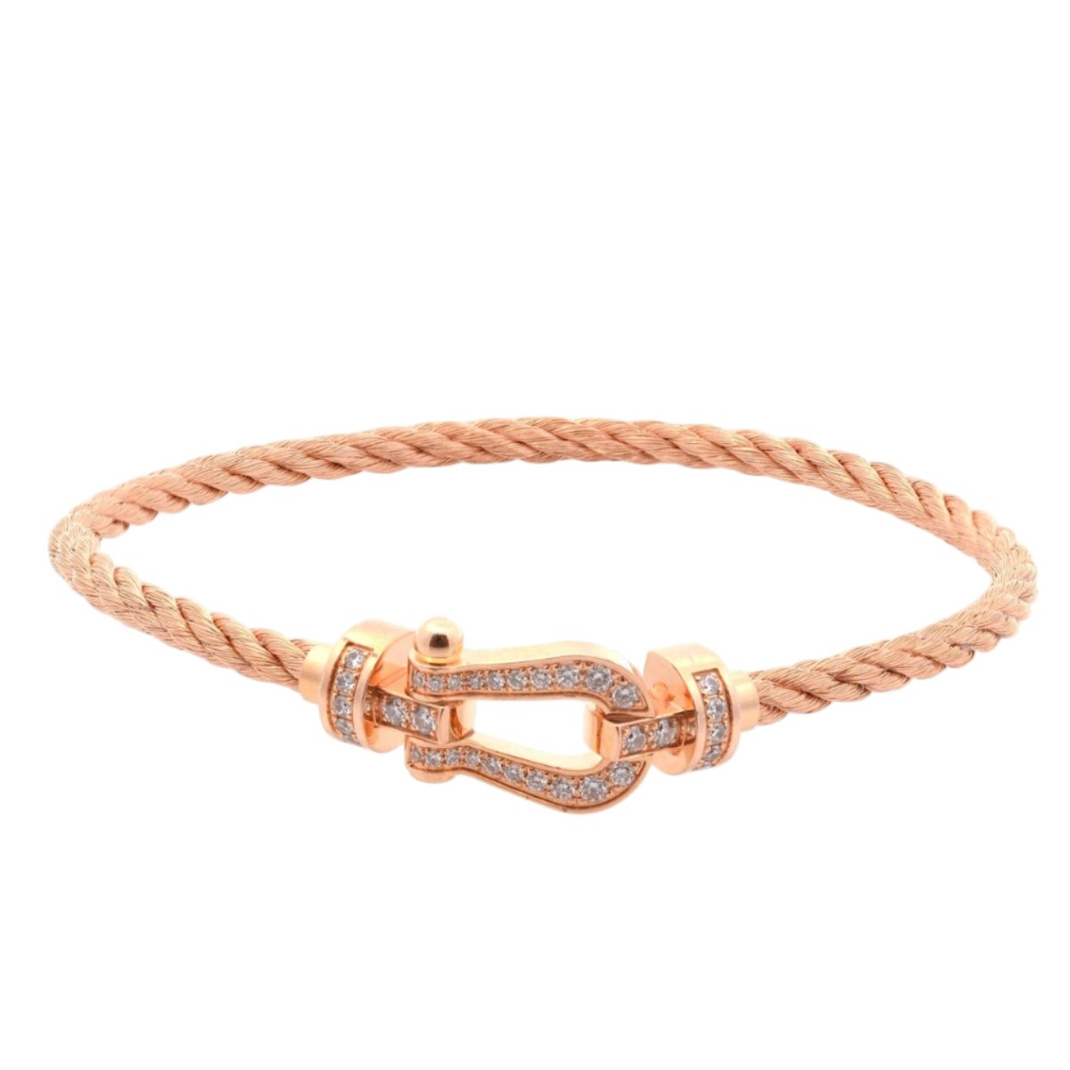 Bracelet Souple FRED "Force 10" en or jaune et diamants - Castafiore