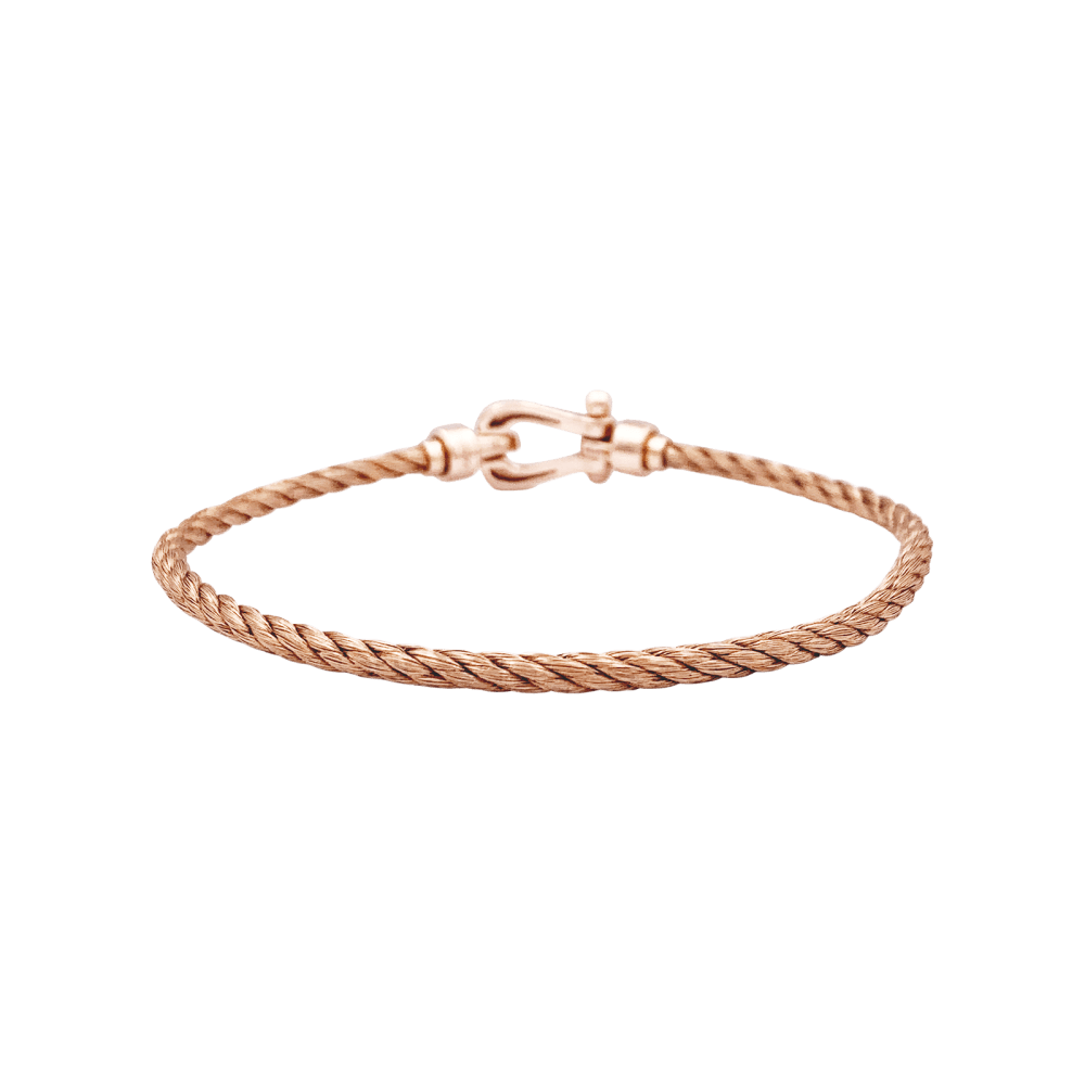Bracelet Souple FRED "Force 10" en or rose - Castafiore