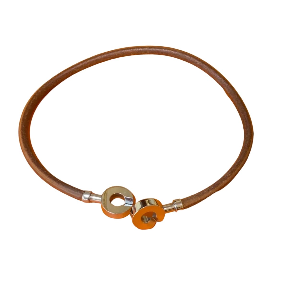 Bracelet Souple HERMÈS "Lancelot" en cuir - Castafiore