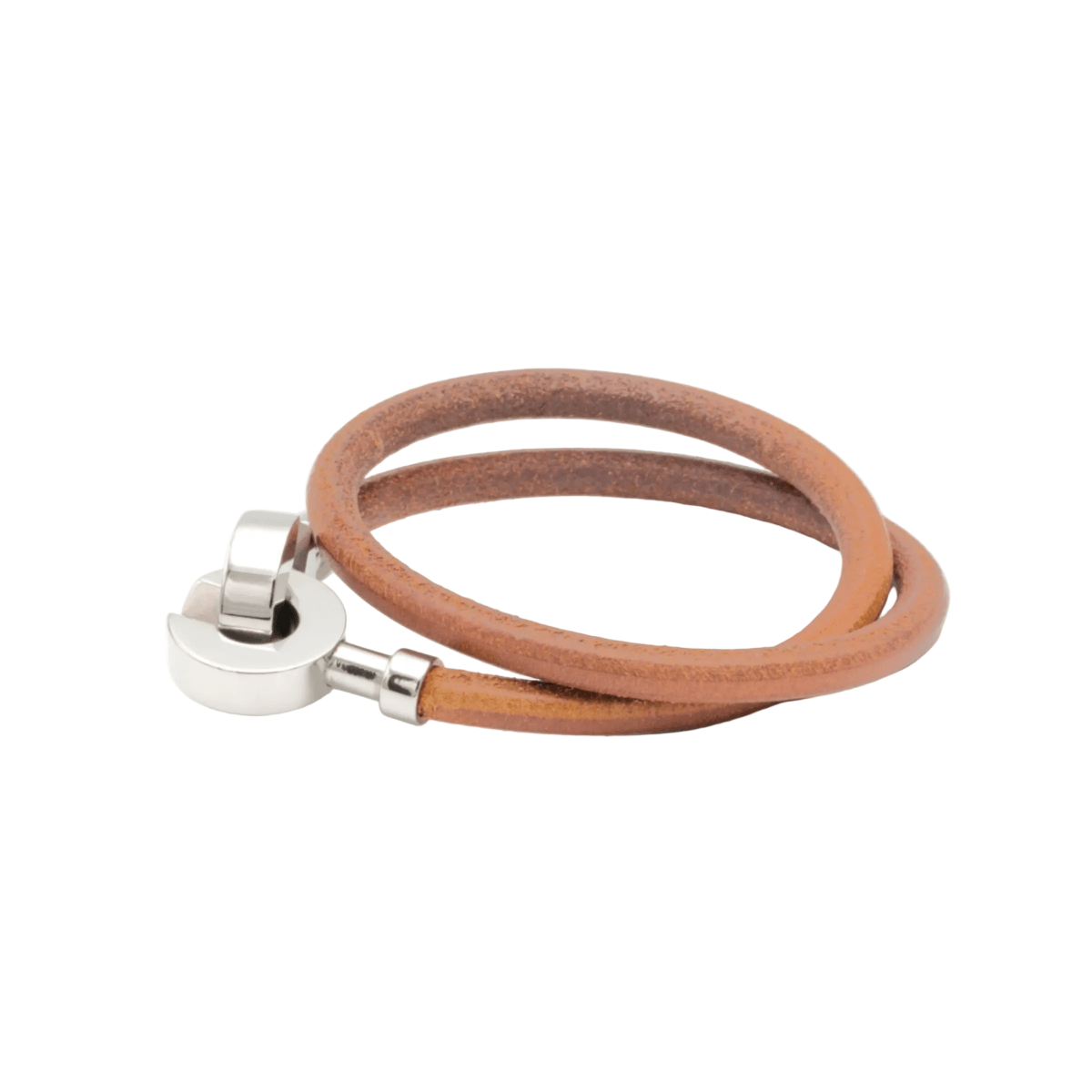 Bracelet Souple HERMÈS "Lancelot" en cuir - Castafiore