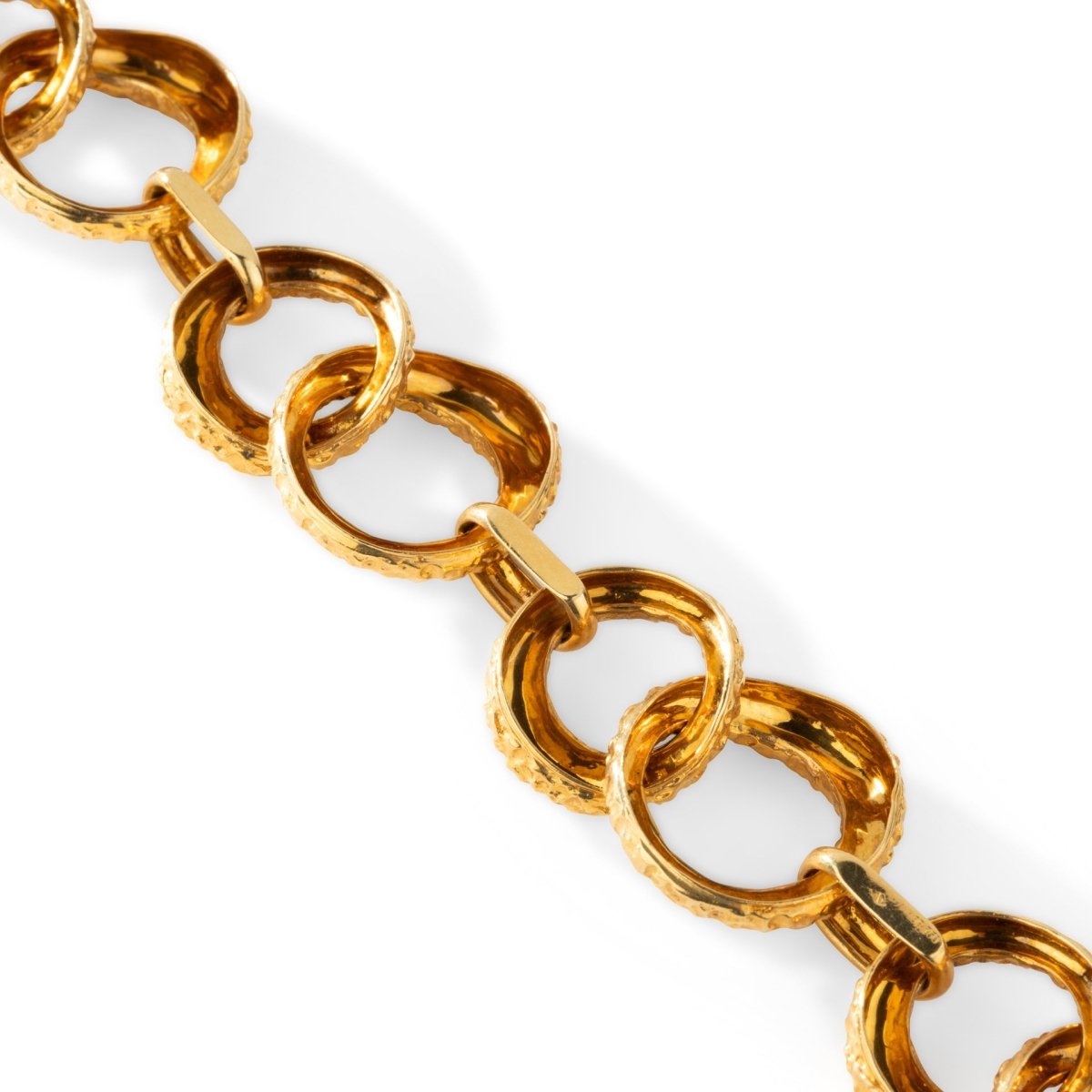 Bracelet Souple M. GÉRARD à maillons en or jaune - Castafiore