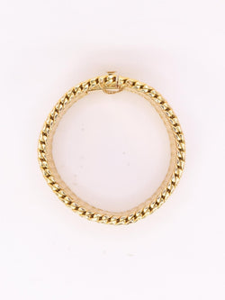 Bracelet souple maille milanaise or jaune 2,3 cm - Castafiore