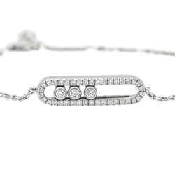 Bracelet Souple MESSIKA "Baby move" en or blanc et diamants - Castafiore